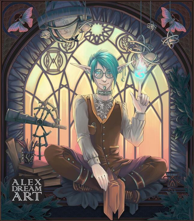 Magic Flame, by AlexDreamArt
