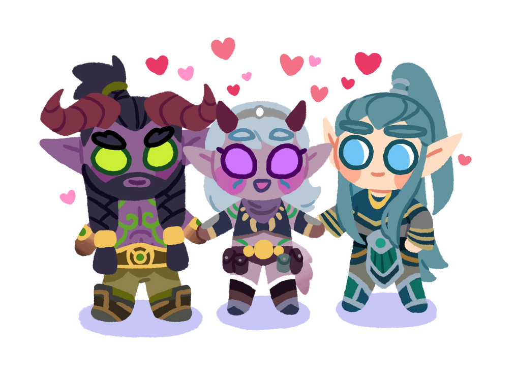 Beanie Trio, by pastachyan