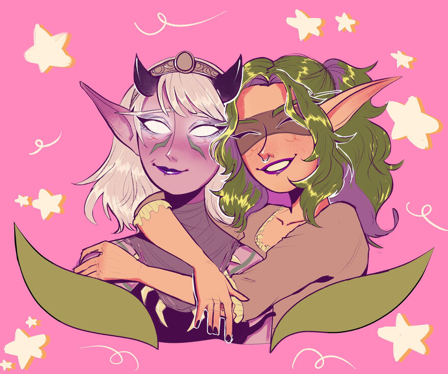 Elan and Skrex, by Byorimoon