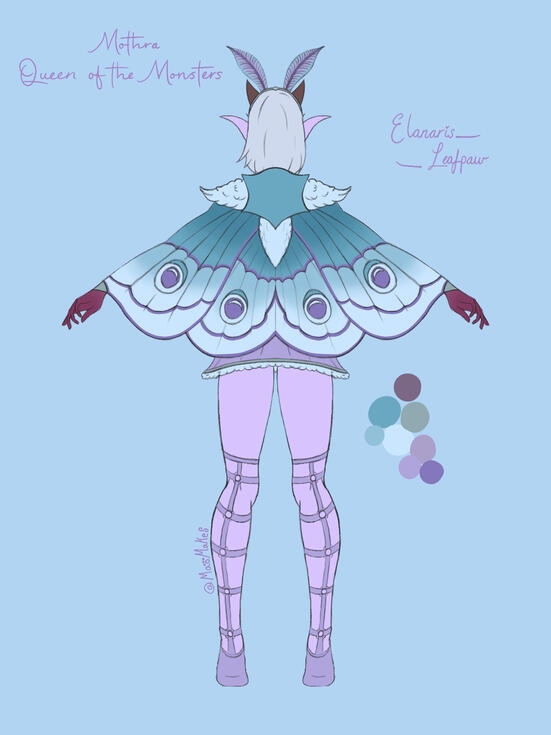 Mothra Outfit - Back, by me