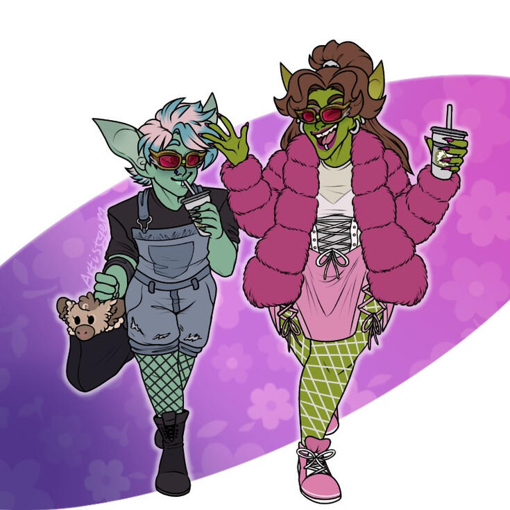 Stylish Besties, by ArtistgemOpal