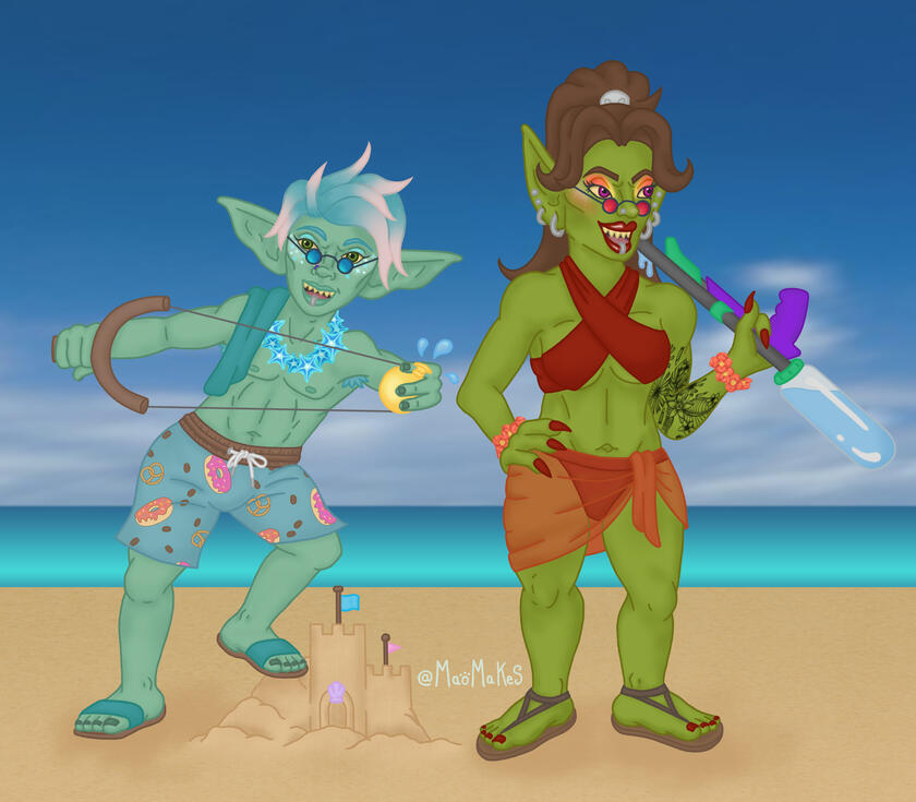 Teep and Shan'eesa, by me