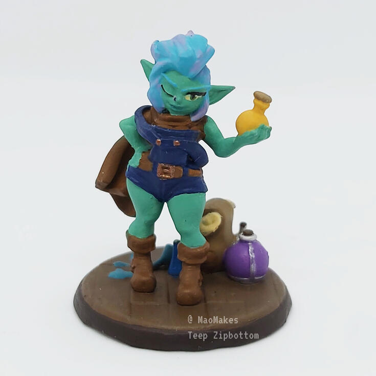 Model by Twin Goddess Miniatures, Painted by me