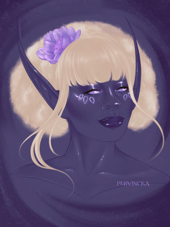 Glitter Skin, by Pervincka